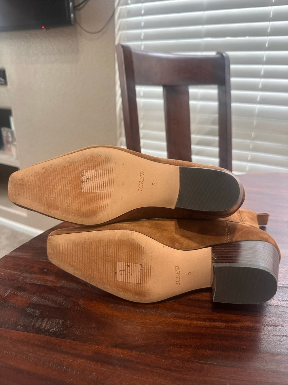 J. Crew Suede Chelsea Ankle Boots in Chestnut - Picture 2 of 2